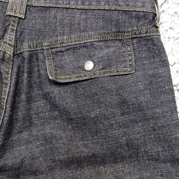 Levi's Outback Wide Leg Capri Women's 12. Black Stretch Denim. 4 Pocket. - Picture 4 of 10